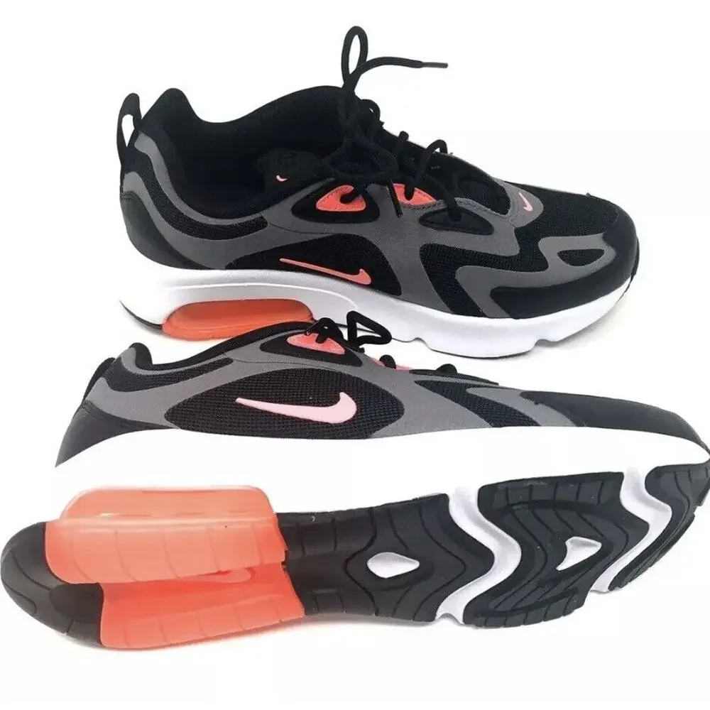 Nike Air Max 200 Sz 7y Kids Pink Black Gray Hot Punch CT6388-001